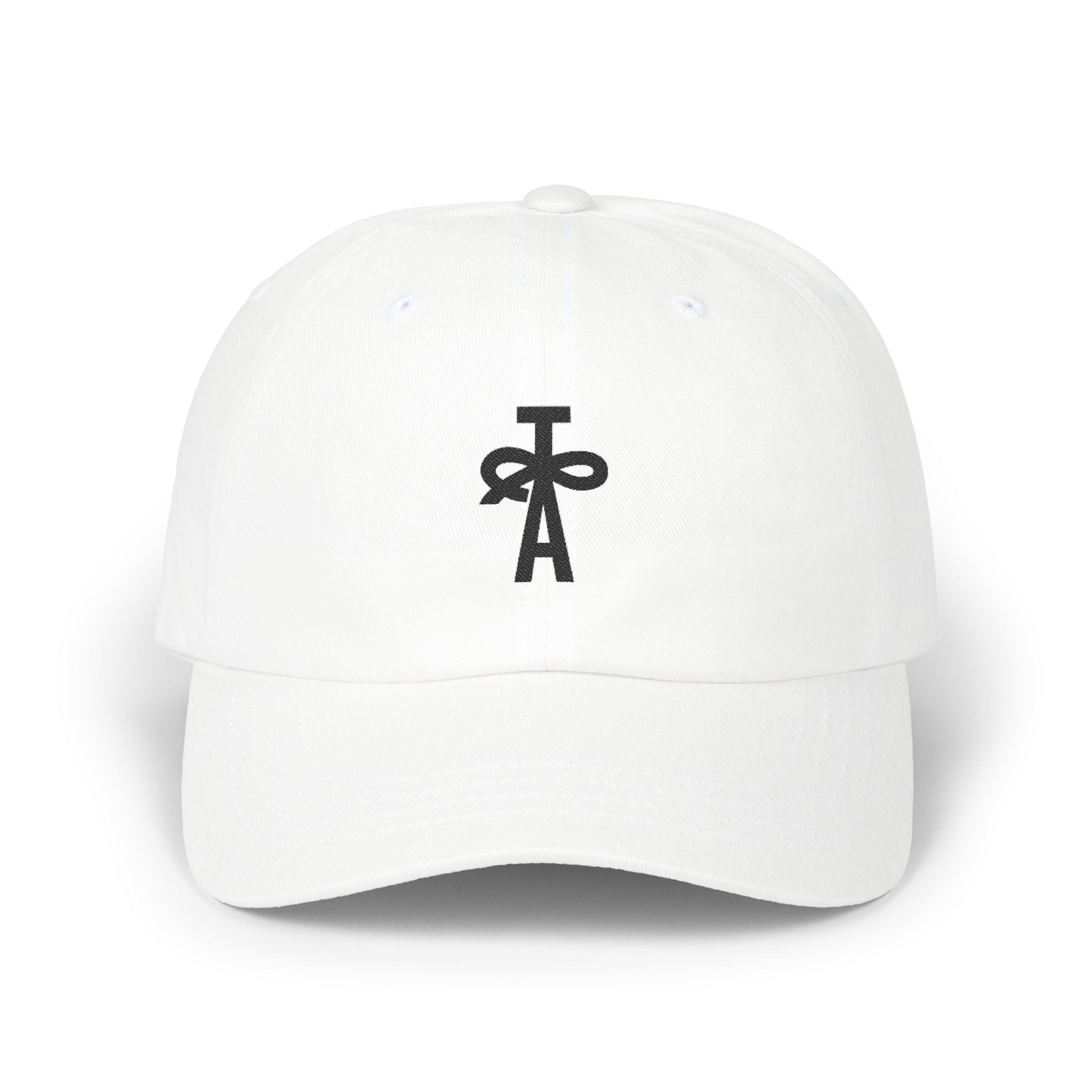 Classic Dad Cap - TAC White w/ Black Logo
