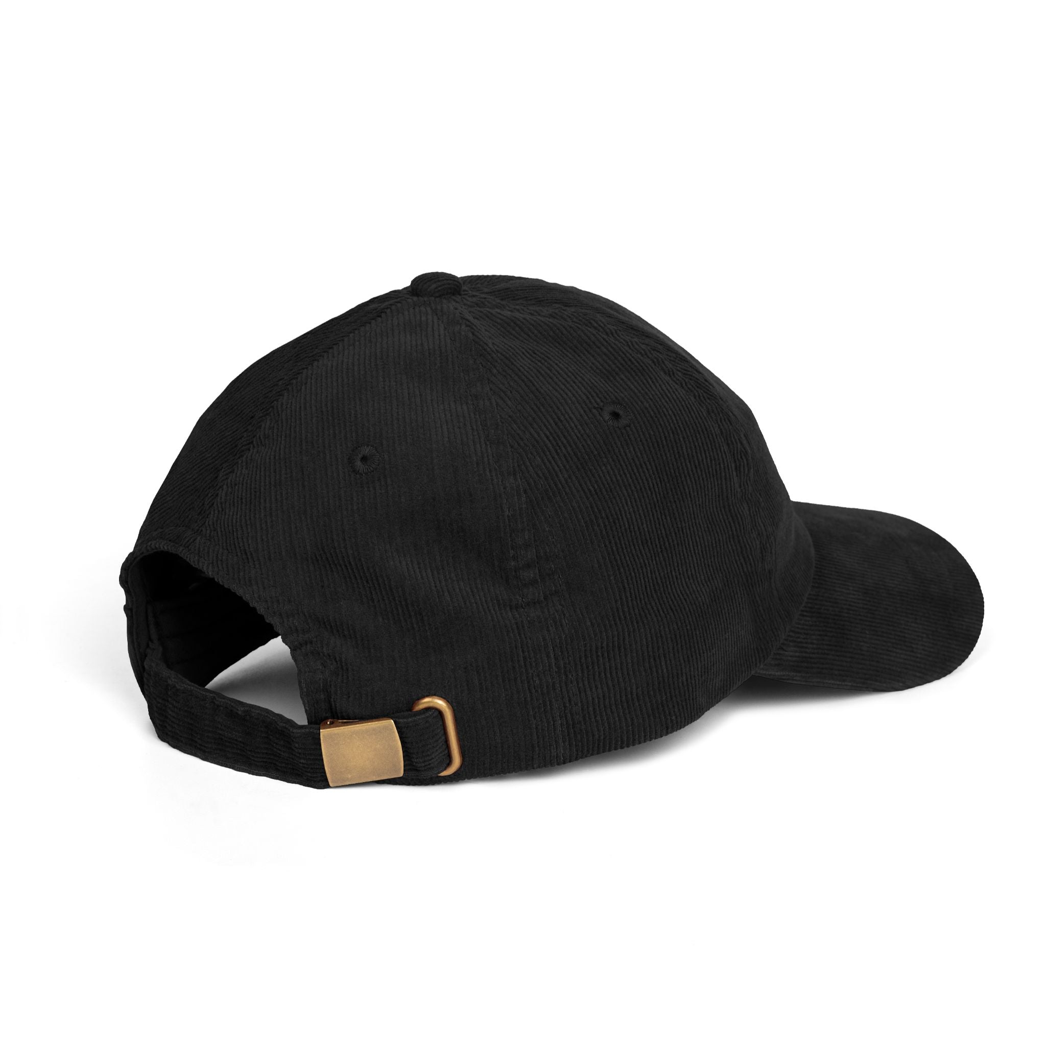 Vintage Embroidered Corduroy Cap - TAC Black Logo LIMITED